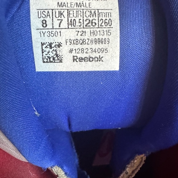 Reebok Kids Sneakers in White, Blue, and Red - Picture 9 of 14